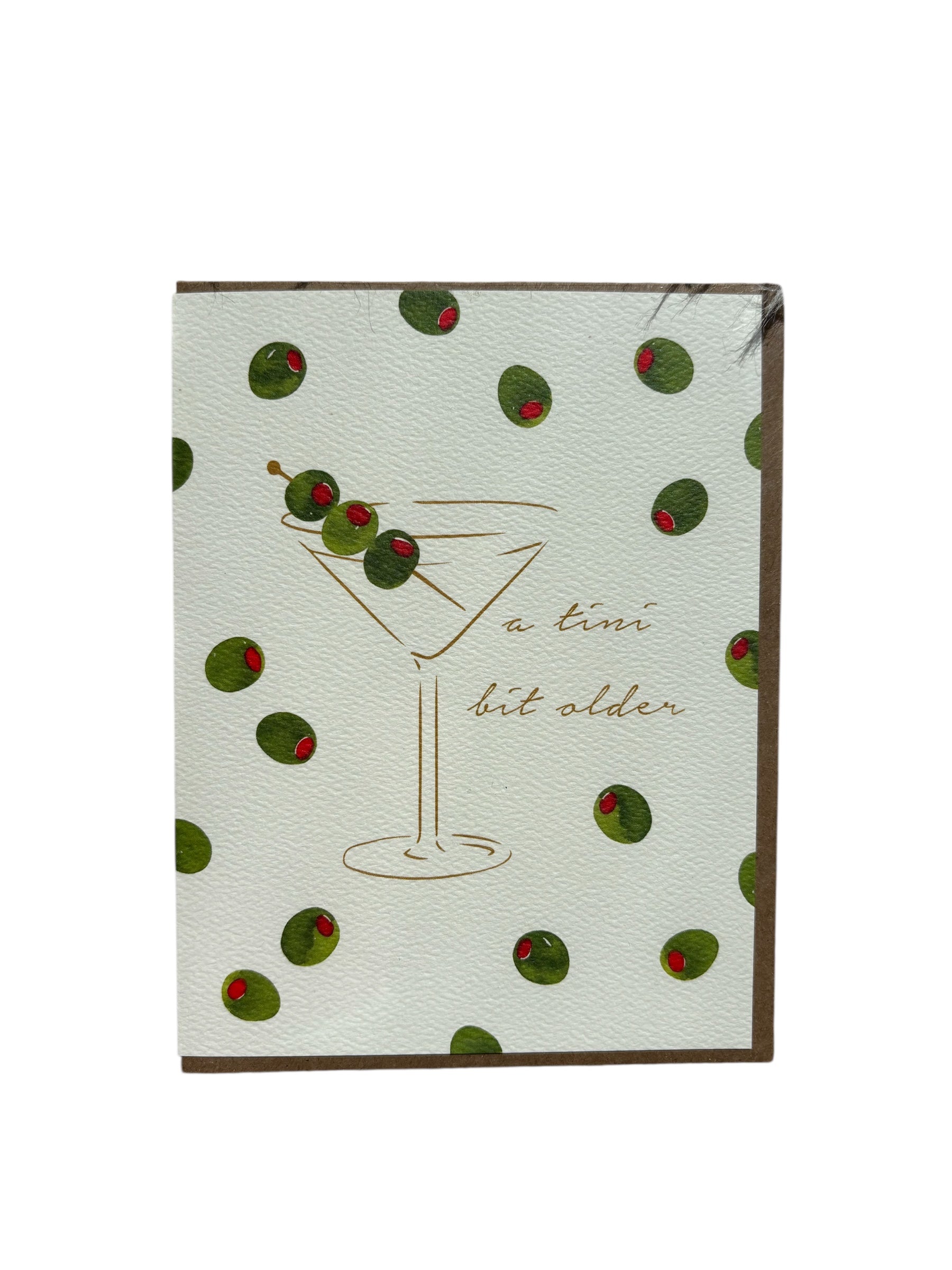 A Tini Bit Older Birthday Card (Green)