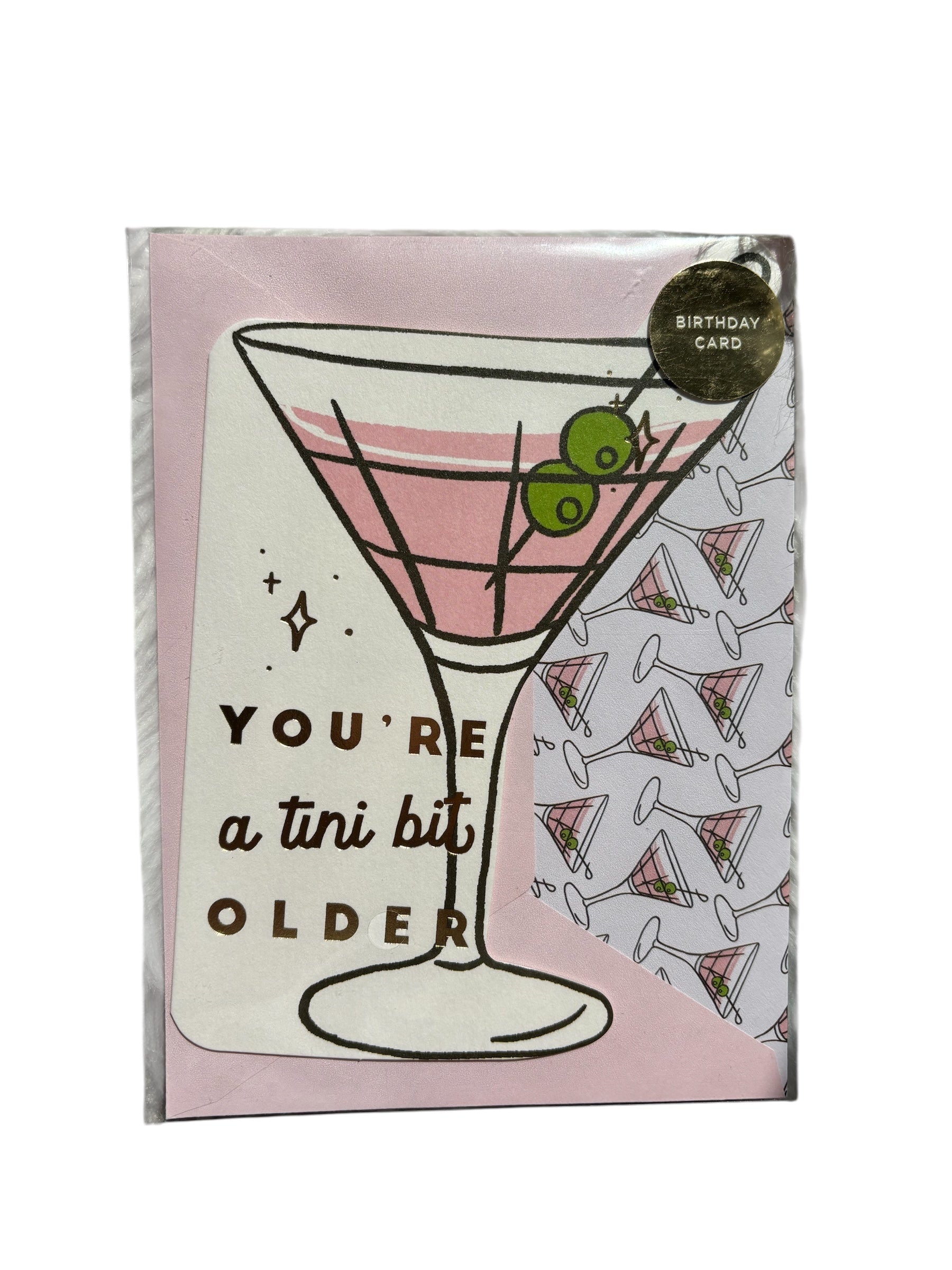 A Tini Bit Older Birthday Card (Pink)