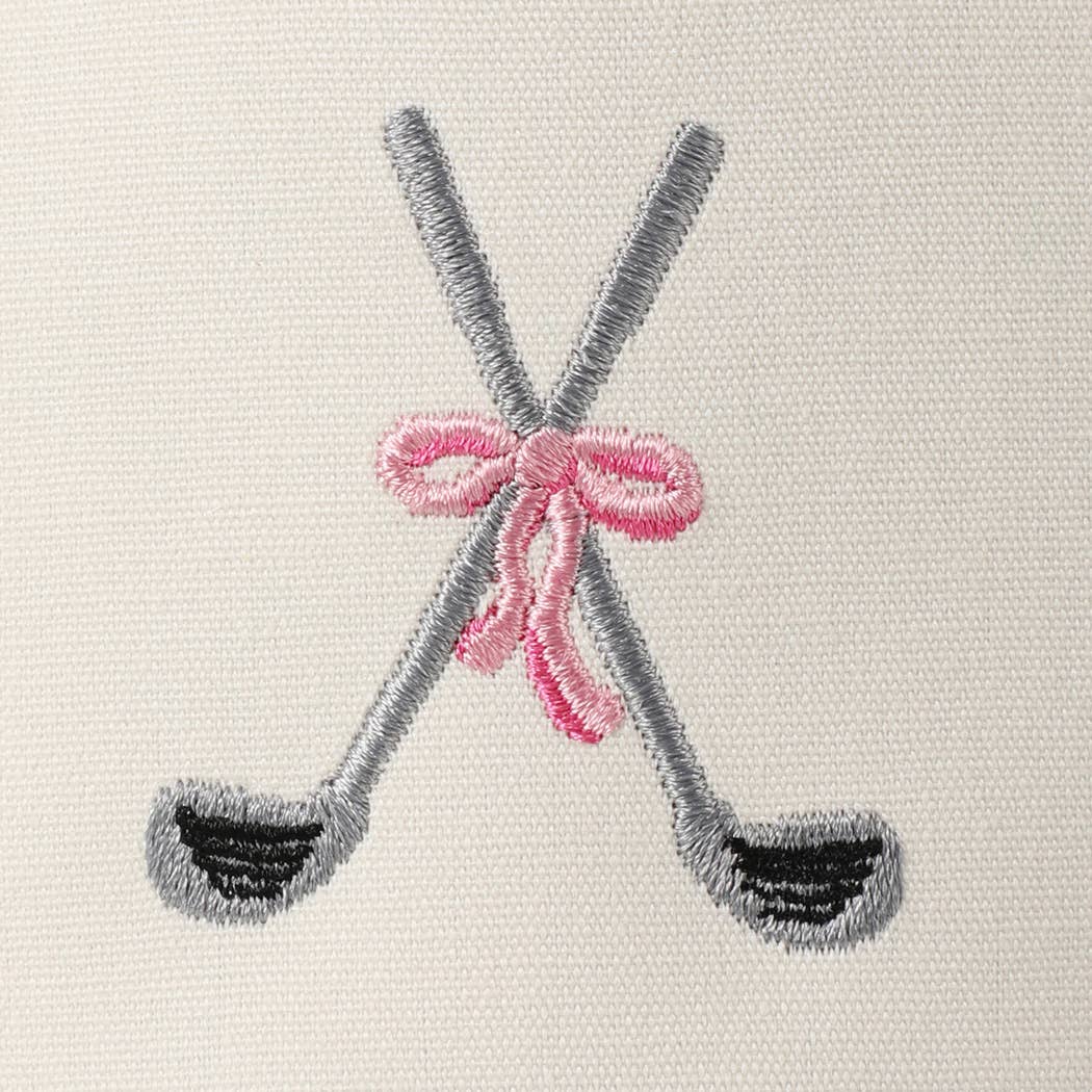 Nicky – Golf & Bow Embroidered Trucker Hat