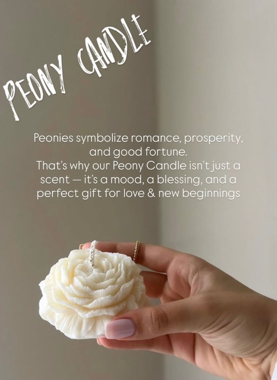 Peony Princess — Soy Candle