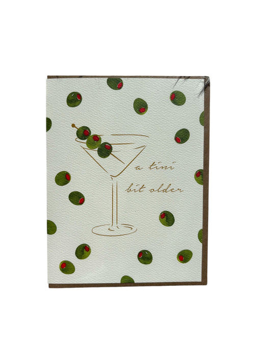 A Tini Bit Older Birthday Card (Green)