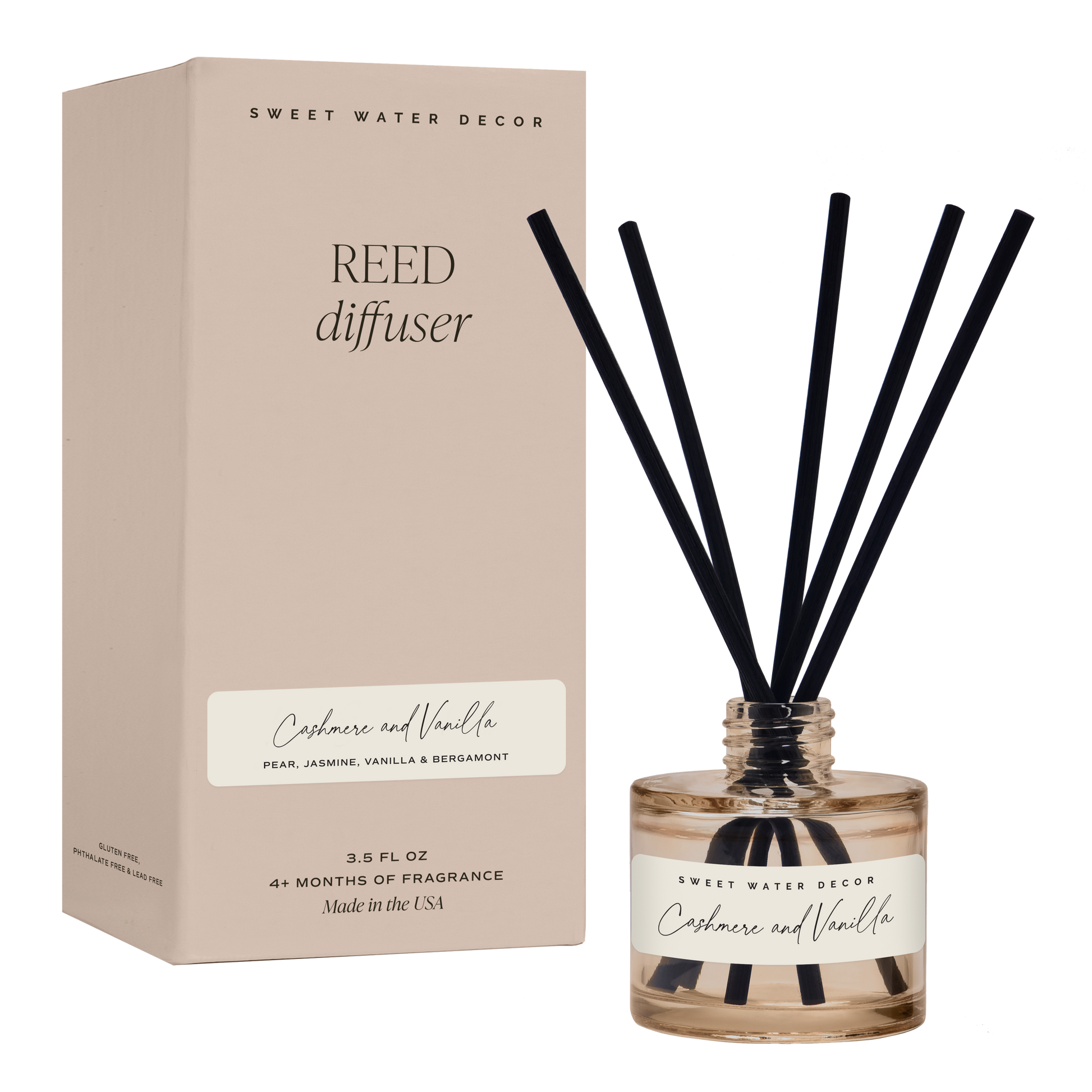 Cashmere & Vanilla — Reed Diffuser